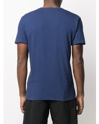 T-shirt à col rond imprimé bleu marine DSQUARED2