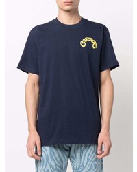 T-shirt à col rond imprimé bleu marine Carrots