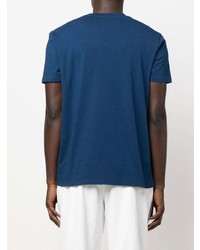 T-shirt à col rond imprimé bleu marine Etro