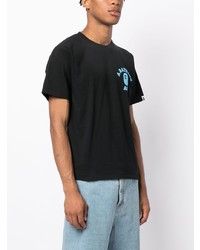 T-shirt à col rond imprimé bleu marine A Bathing Ape