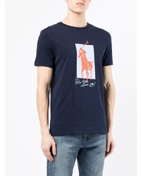 T-shirt à col rond imprimé bleu marine Polo Ralph Lauren