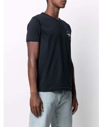 T-shirt à col rond imprimé bleu marine Tommy Hilfiger