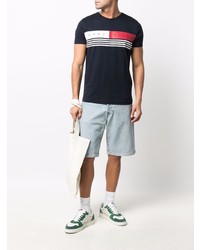 T-shirt à col rond imprimé bleu marine Tommy Hilfiger