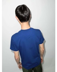 T-shirt à col rond imprimé bleu marine Kenzo