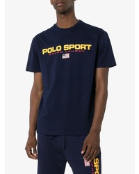 T-shirt à col rond imprimé bleu marine Polo Ralph Lauren