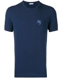 T-shirt à col rond imprimé bleu marine Dolce & Gabbana Underwear