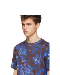 T-shirt à col rond imprimé bleu marine Paul Smith