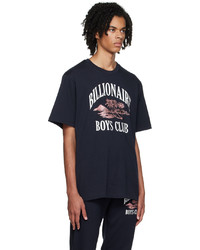 T-shirt à col rond imprimé bleu marine Billionaire Boys Club