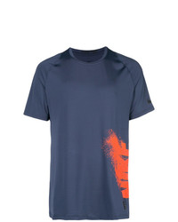 T-shirt à col rond imprimé bleu marine Nike