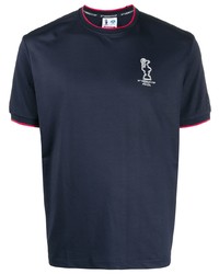 T-shirt à col rond imprimé bleu marine North Sails x Prada Cup