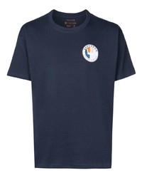 T-shirt à col rond imprimé bleu marine OSKLEN