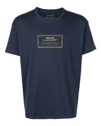 T-shirt à col rond imprimé bleu marine OSKLEN