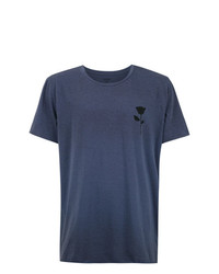 T-shirt à col rond imprimé bleu marine OSKLEN