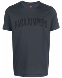 T-shirt à col rond imprimé bleu marine Parajumpers