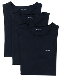 T-shirt à col rond imprimé bleu marine Paul Smith