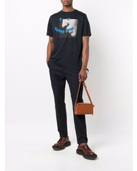 T-shirt à col rond imprimé bleu marine PS Paul Smith