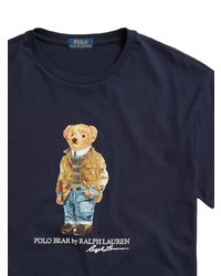 T-shirt à col rond imprimé bleu marine Polo Ralph Lauren