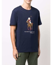 T-shirt à col rond imprimé bleu marine Polo Ralph Lauren