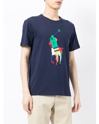 T-shirt à col rond imprimé bleu marine Polo Ralph Lauren