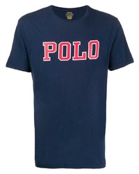 T-shirt à col rond imprimé bleu marine Polo Ralph Lauren