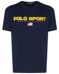 T-shirt à col rond imprimé bleu marine Polo Ralph Lauren