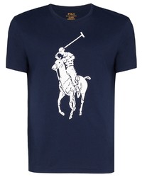 T-shirt à col rond imprimé bleu marine Polo Ralph Lauren