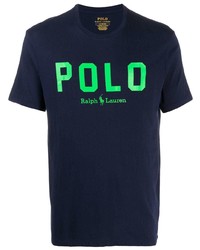 T-shirt à col rond imprimé bleu marine Polo Ralph Lauren