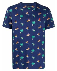 T-shirt à col rond imprimé bleu marine Polo Ralph Lauren
