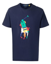 T-shirt à col rond imprimé bleu marine Polo Ralph Lauren