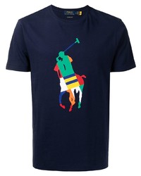 T-shirt à col rond imprimé bleu marine Polo Ralph Lauren