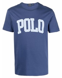 T-shirt à col rond imprimé bleu marine Polo Ralph Lauren