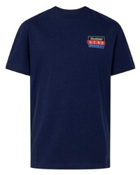 T-shirt à col rond imprimé bleu marine Puma