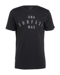 T-shirt à col rond imprimé bleu marine Quiksilver