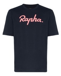 T-shirt à col rond imprimé bleu marine Rapha