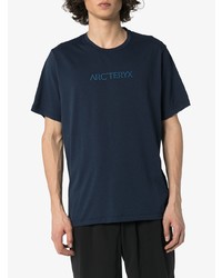 T-shirt à col rond imprimé bleu marine Arc'teryx