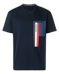 T-shirt à col rond imprimé bleu marine Rossignol