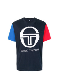T-shirt à col rond imprimé bleu marine Sergio Tacchini