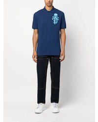 T-shirt à col rond imprimé bleu marine Philipp Plein