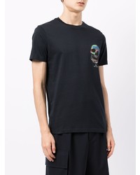 T-shirt à col rond imprimé bleu marine PS Paul Smith