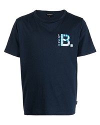 T-shirt à col rond imprimé bleu marine SPORT b. by agnès b.