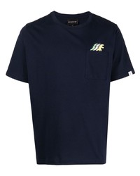T-shirt à col rond imprimé bleu marine SPORT b. by agnès b.