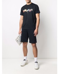 T-shirt à col rond imprimé bleu marine PS Paul Smith