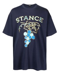 T-shirt à col rond imprimé bleu marine Stance