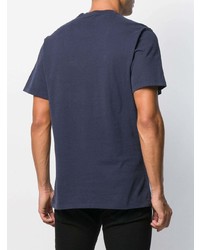 T-shirt à col rond imprimé bleu marine Barbour