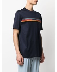 T-shirt à col rond imprimé bleu marine Paul Smith