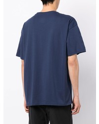 T-shirt à col rond imprimé bleu marine Nike