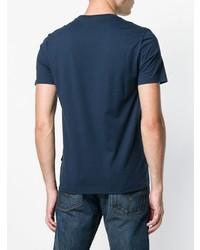 T-shirt à col rond imprimé bleu marine Calvin Klein