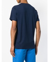 T-shirt à col rond imprimé bleu marine Tommy Hilfiger