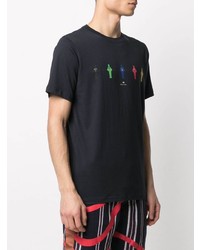 T-shirt à col rond imprimé bleu marine PS Paul Smith