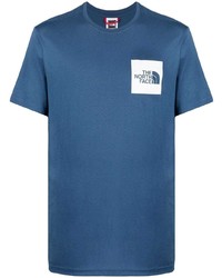 T-shirt à col rond imprimé bleu marine The North Face